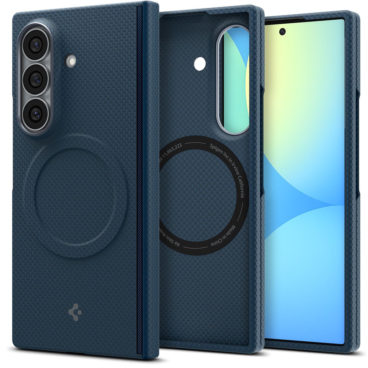 Spigen Air Skin Aramid MagSafe, navy - Samsung Galaxy Z Fold8 Ultra