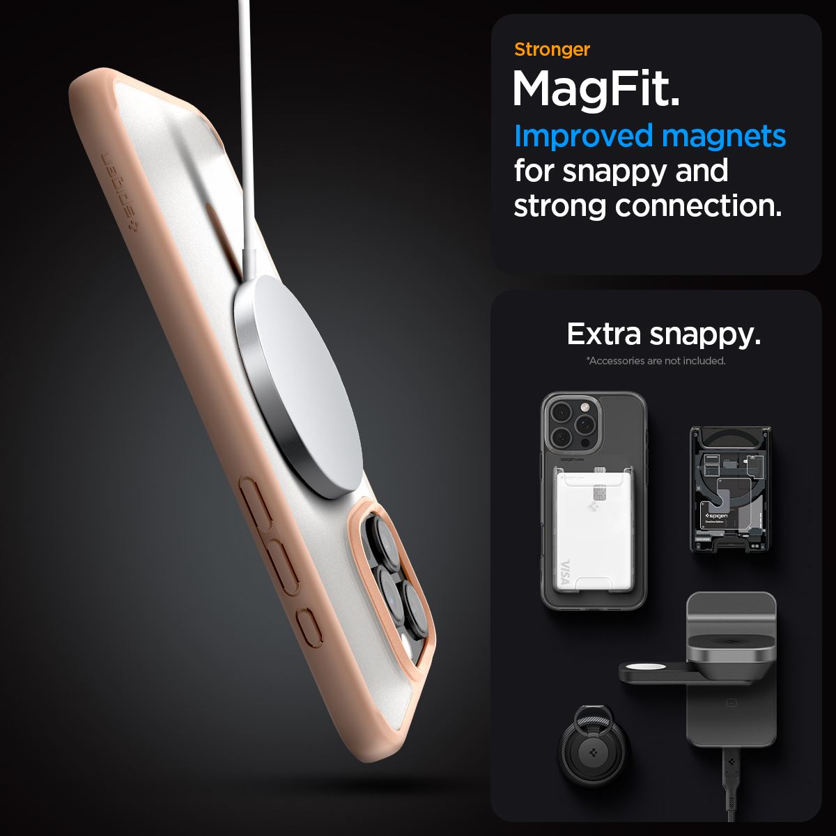 Spigen Ultra Hybrid MagSafe, frost rose titanium - iPhone 16 Pro (5)