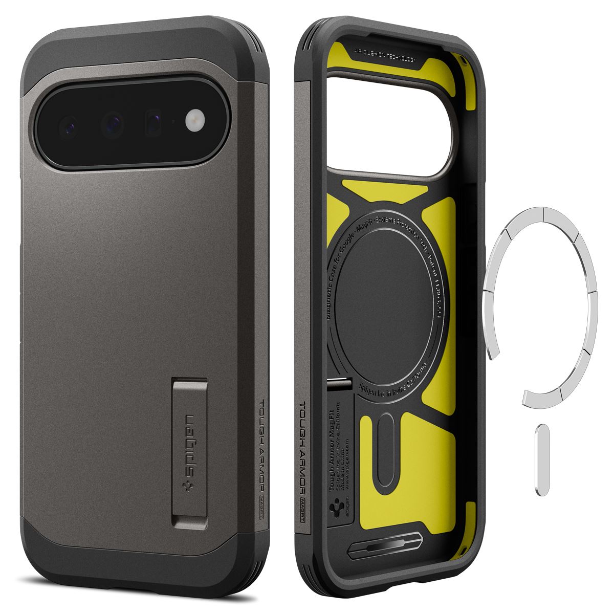 Spigen Tough Armor MagSafe, gunmetal - Google Pixel 11 (1)