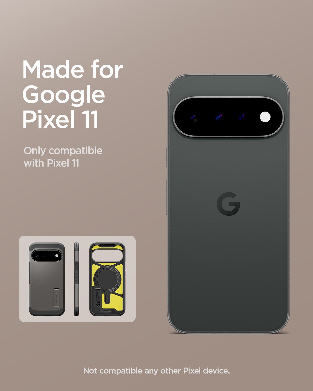 Spigen Tough Armor MagSafe, gunmetal - Google Pixel 11 (13)