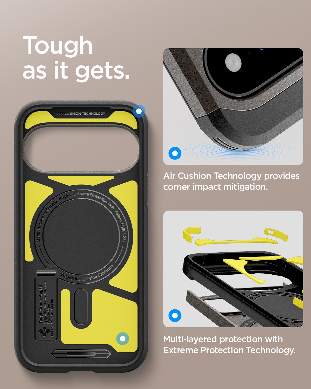 Spigen Tough Armor MagSafe, gunmetal - Google Pixel 11 (16)
