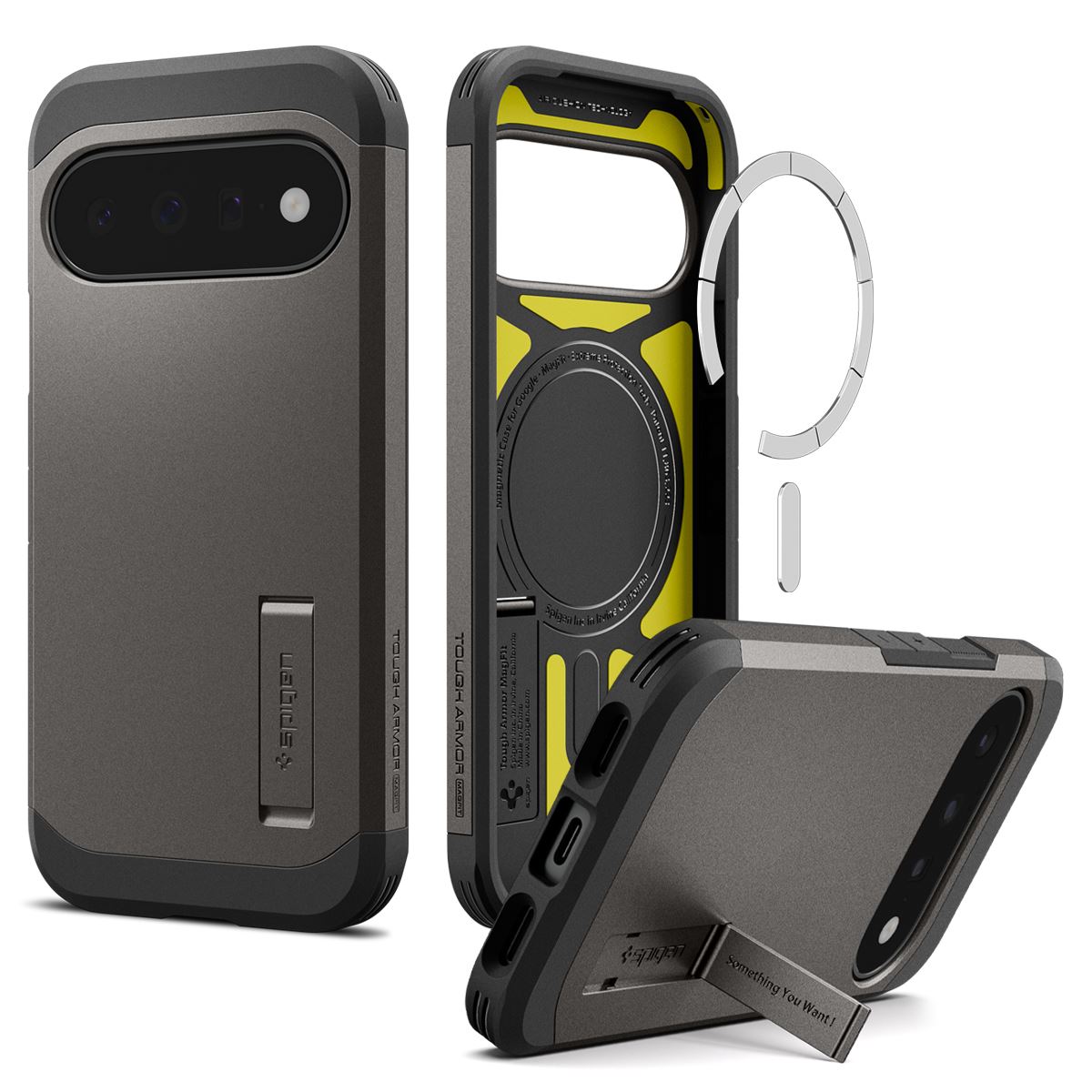Spigen Tough Armor MagSafe, gunmetal - Google Pixel 11 (2)
