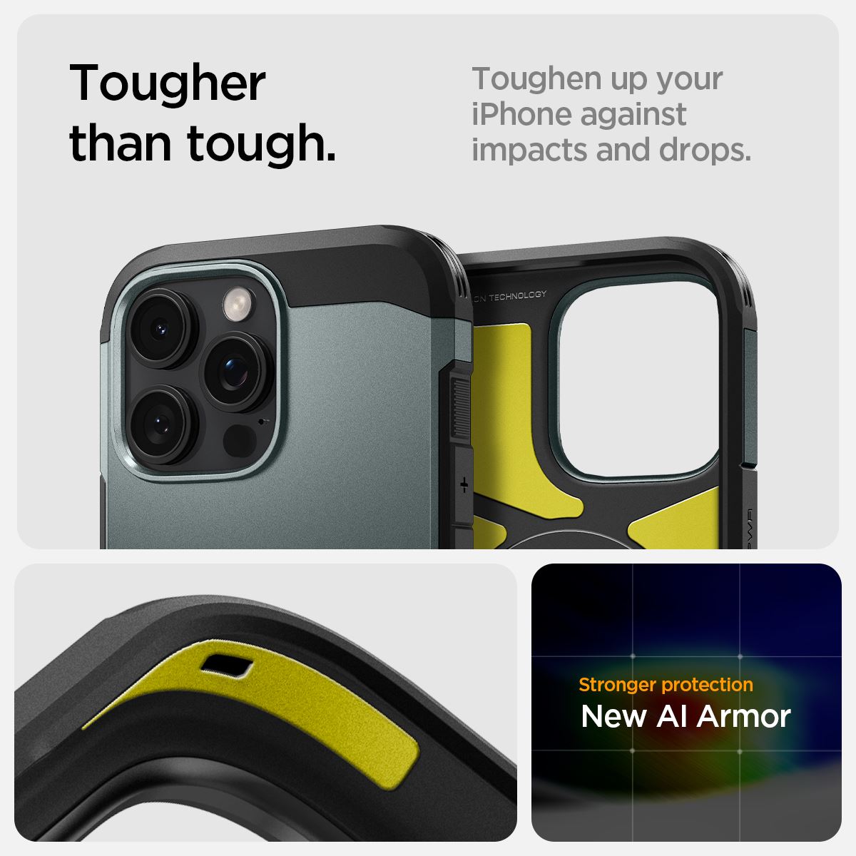 Spigen Tough Armor MagSafe, abyss green - iPhone 16 Pro (10)
