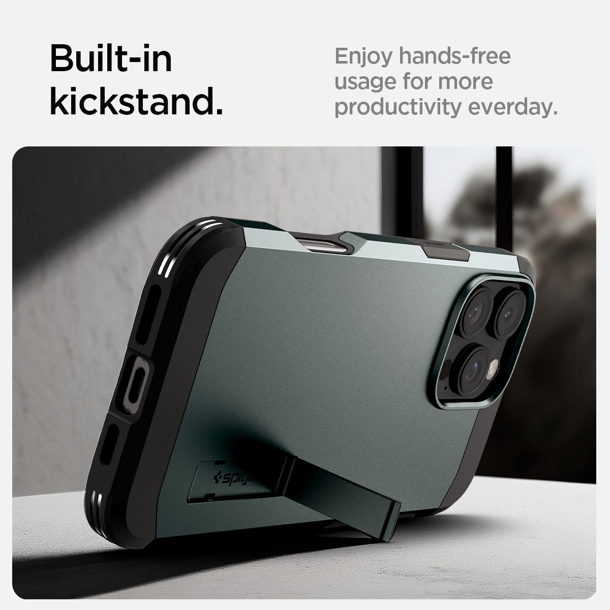 Spigen Tough Armor MagSafe, abyss green - iPhone 16 Pro (11)