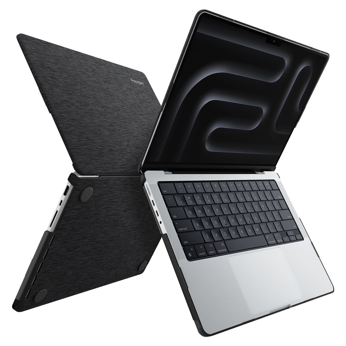 Spigen Urban Fit, heather gray - MacBook Pro 16" M4 2024/M3 2023/M2 2023/M1 2021 (7)