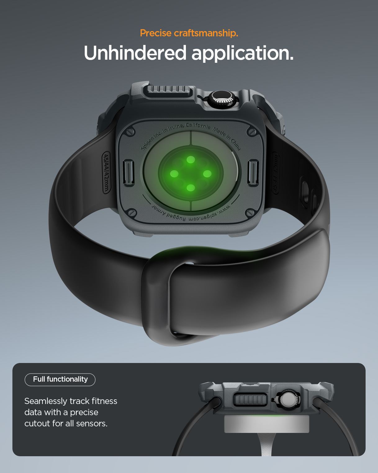 Spigen Rugged Armor 2, dark gray - Apple Watch 11 46mm (15)