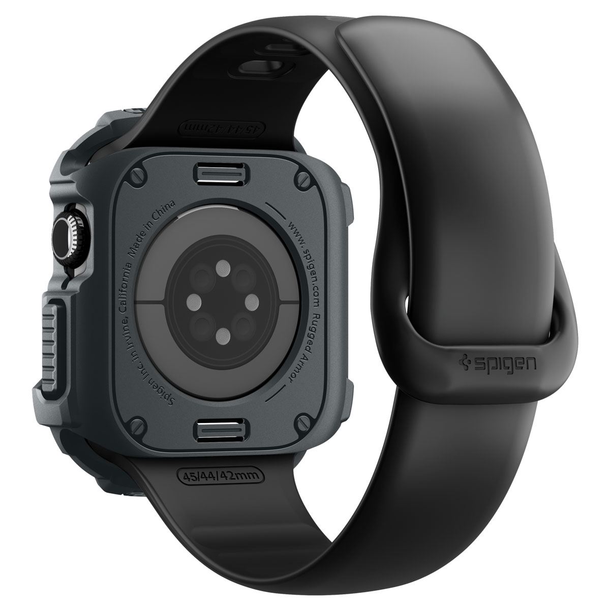 Spigen Rugged Armor 2, dark gray - Apple Watch 11 46mm (3)