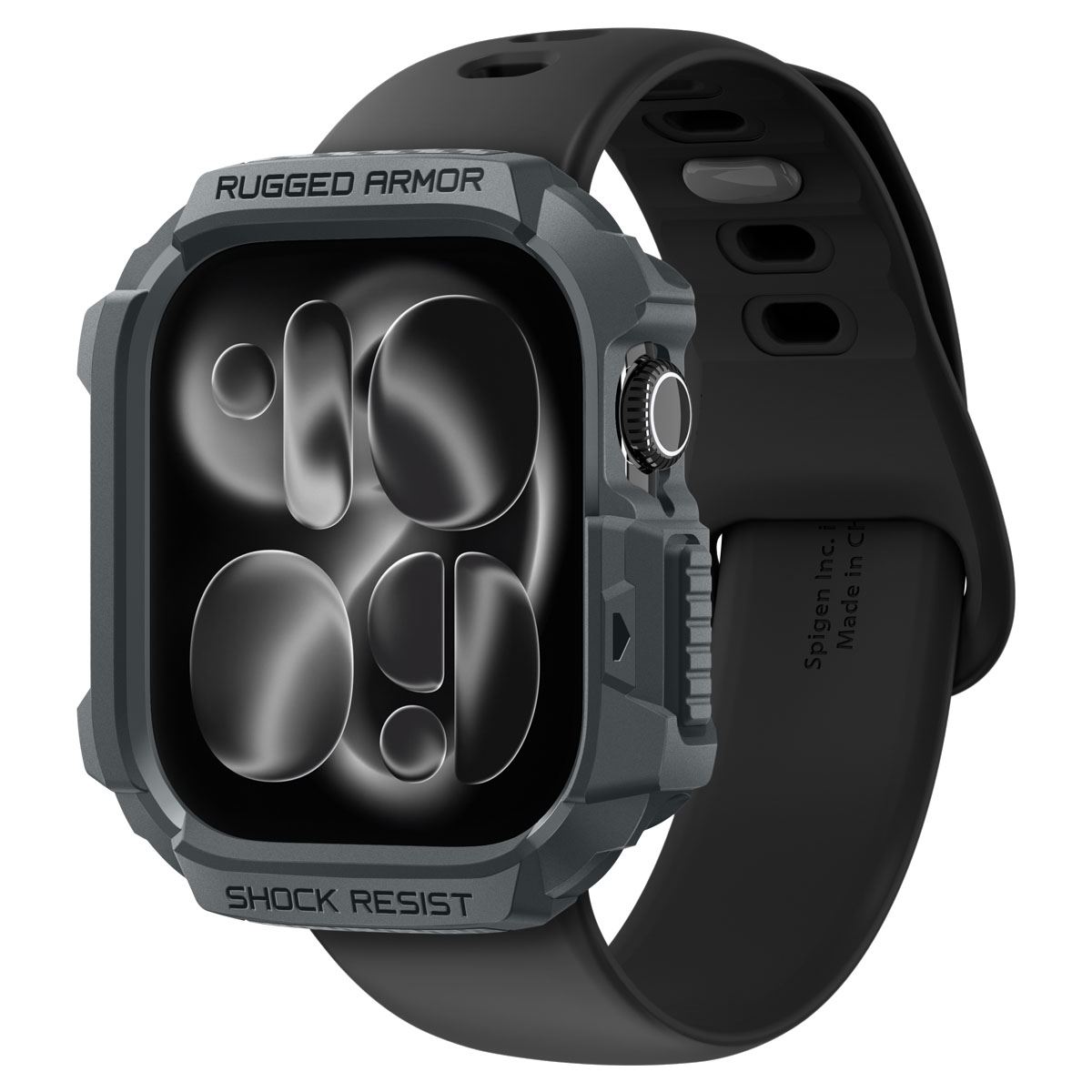 Spigen Rugged Armor 2, dark gray - Apple Watch 11 46mm