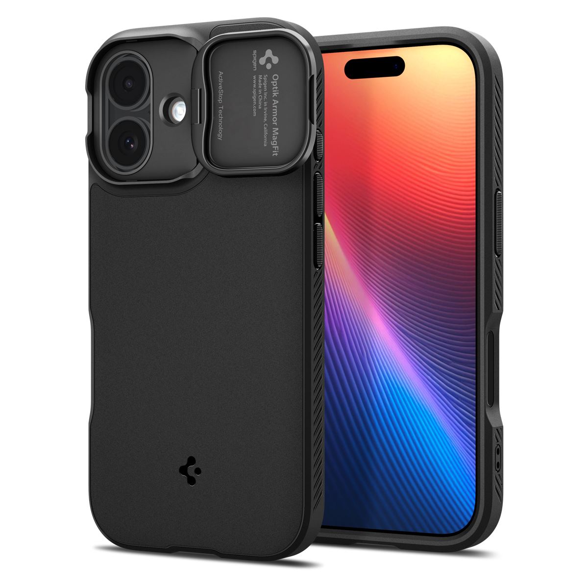 Spigen Optik Armor MagSafe, black - iPhone 17