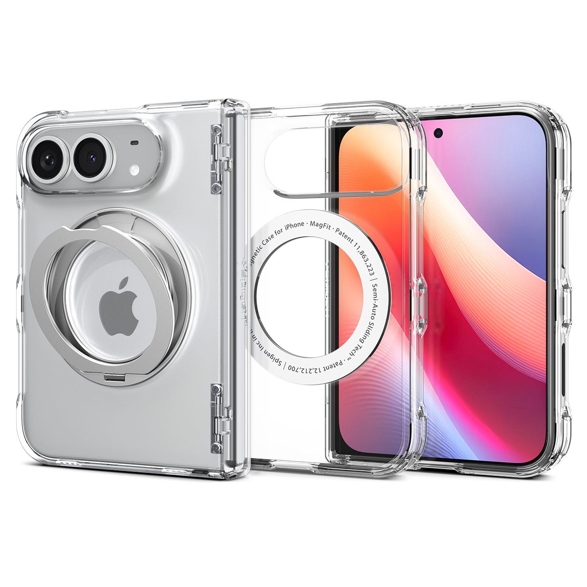 Spigen Ultra Hybrid Pro S MagSafe, clear white - iPhone Duo (1)