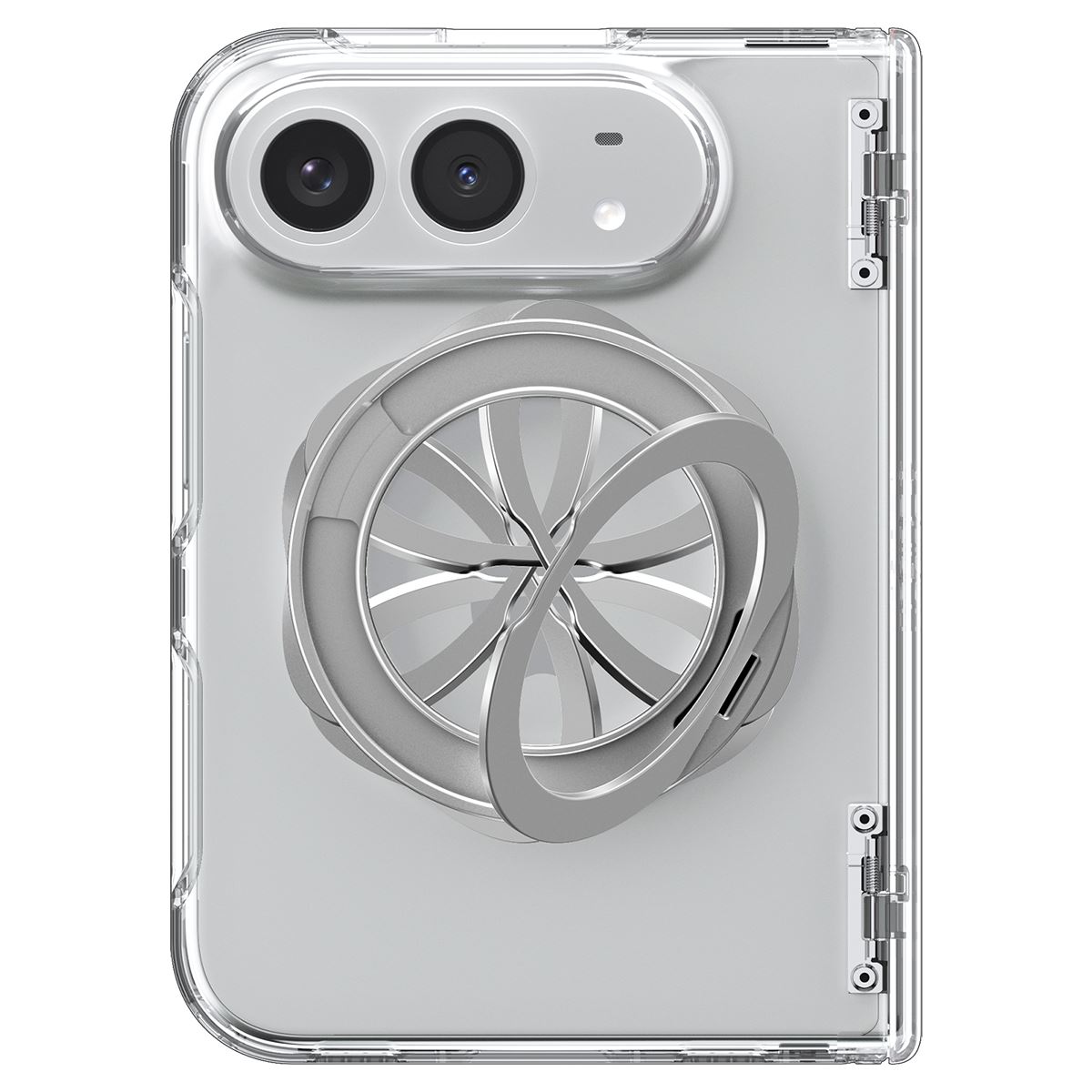 Spigen Ultra Hybrid Pro S MagSafe, clear white - iPhone Duo (10)