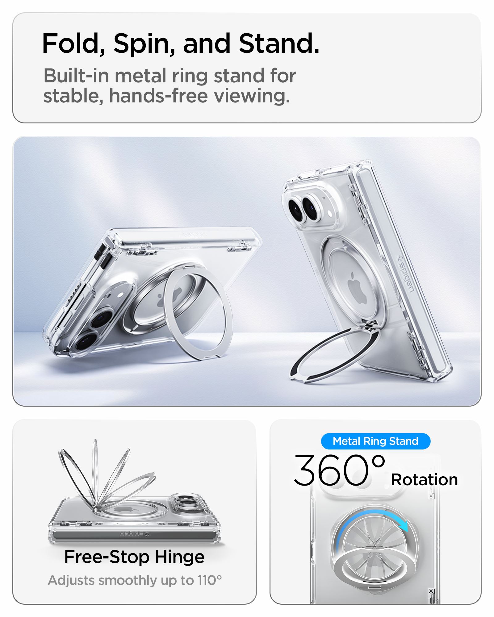 Spigen Ultra Hybrid Pro S MagSafe, clear white - iPhone Duo (17)