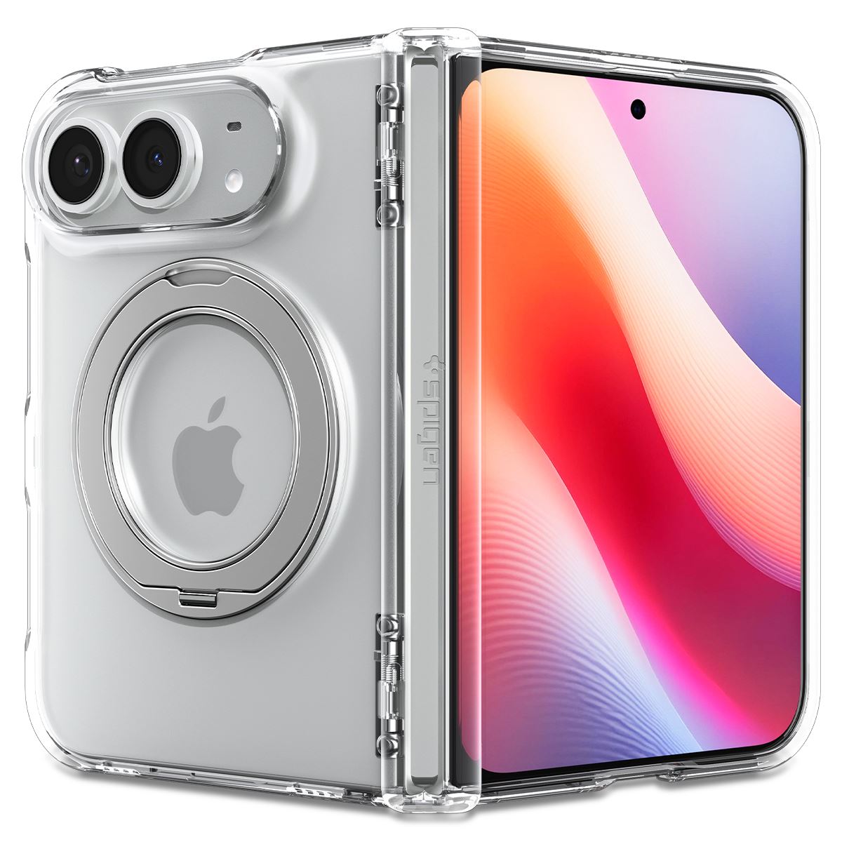 Spigen Ultra Hybrid Pro S MagSafe, clear white - iPhone Duo (2)