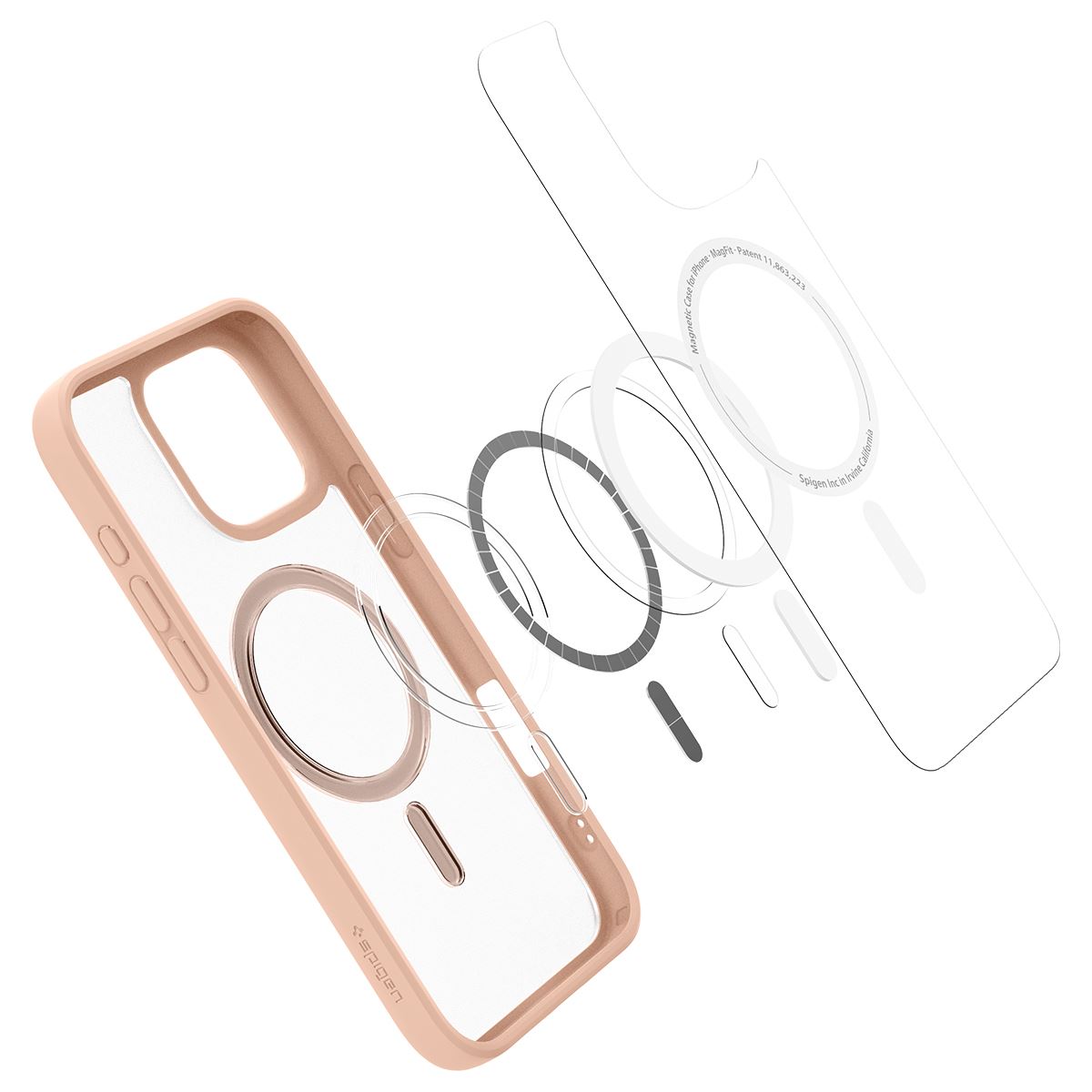 Spigen Ultra Hybrid MagSafe, rose titanium - iPhone 16 Pro Max (6)