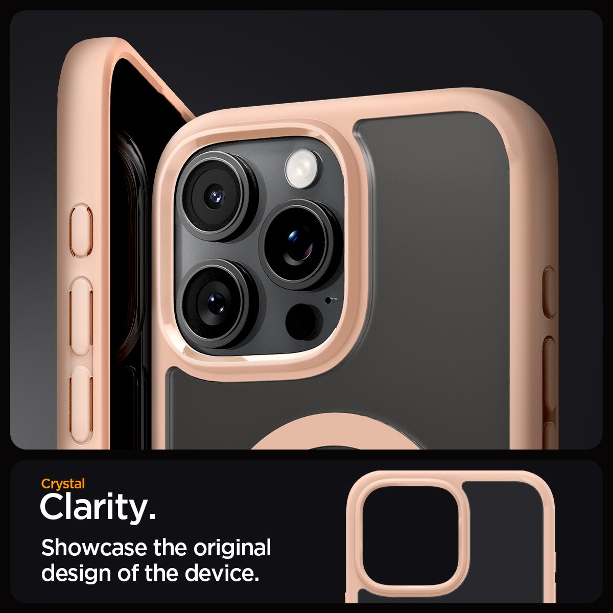 Spigen Ultra Hybrid MagSafe, rose titanium - iPhone 16 Pro Max (9)