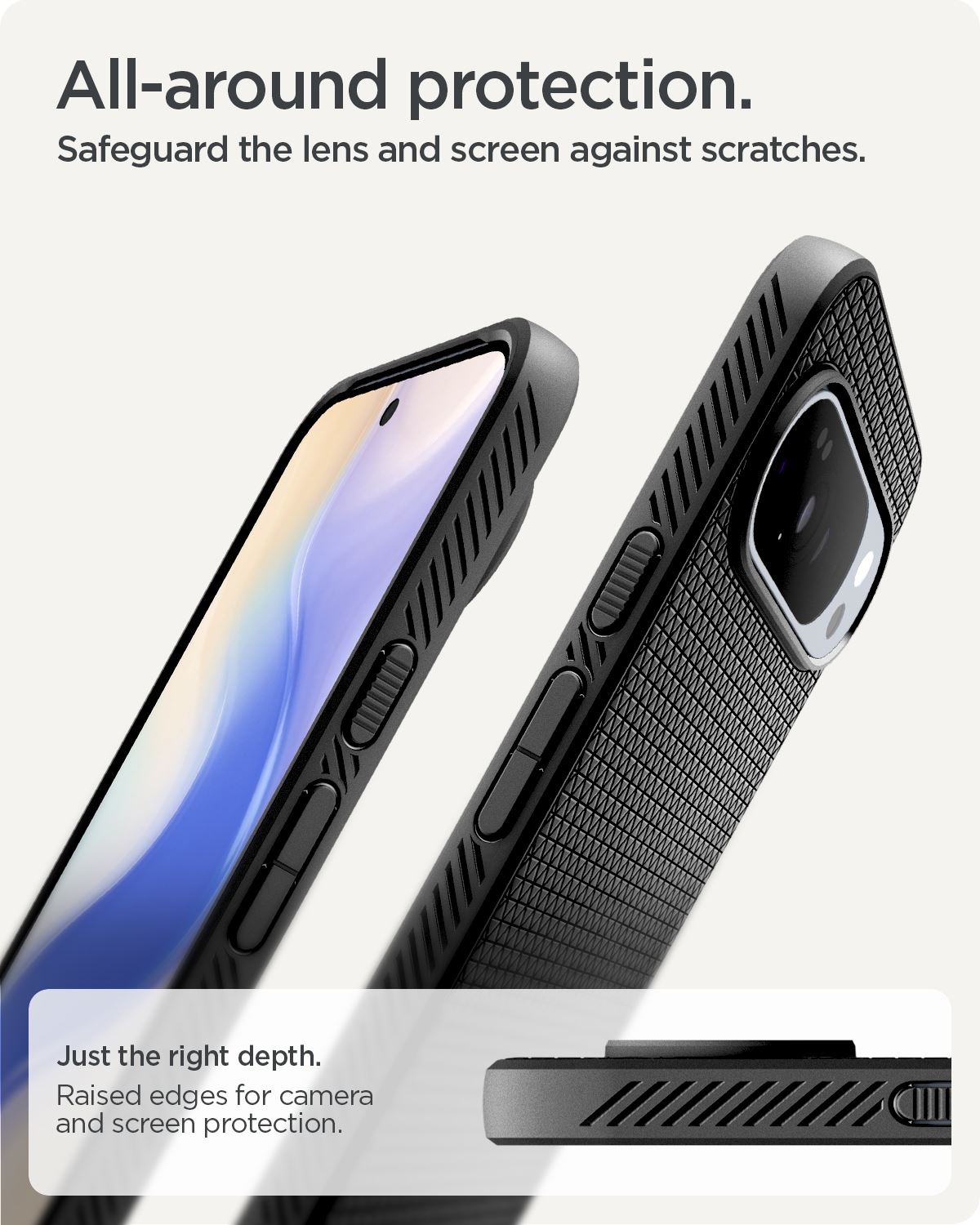Spigen Liquid Air, matte black - Google Pixel 10 Pro XL (17)
