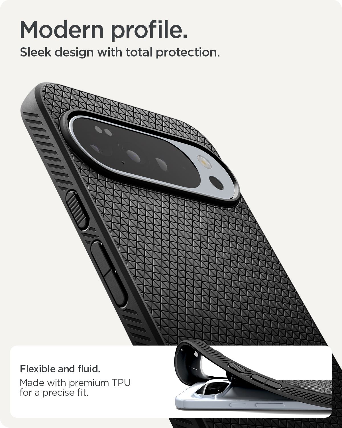 Spigen Liquid Air, matte black - Google Pixel 10 Pro XL (19)