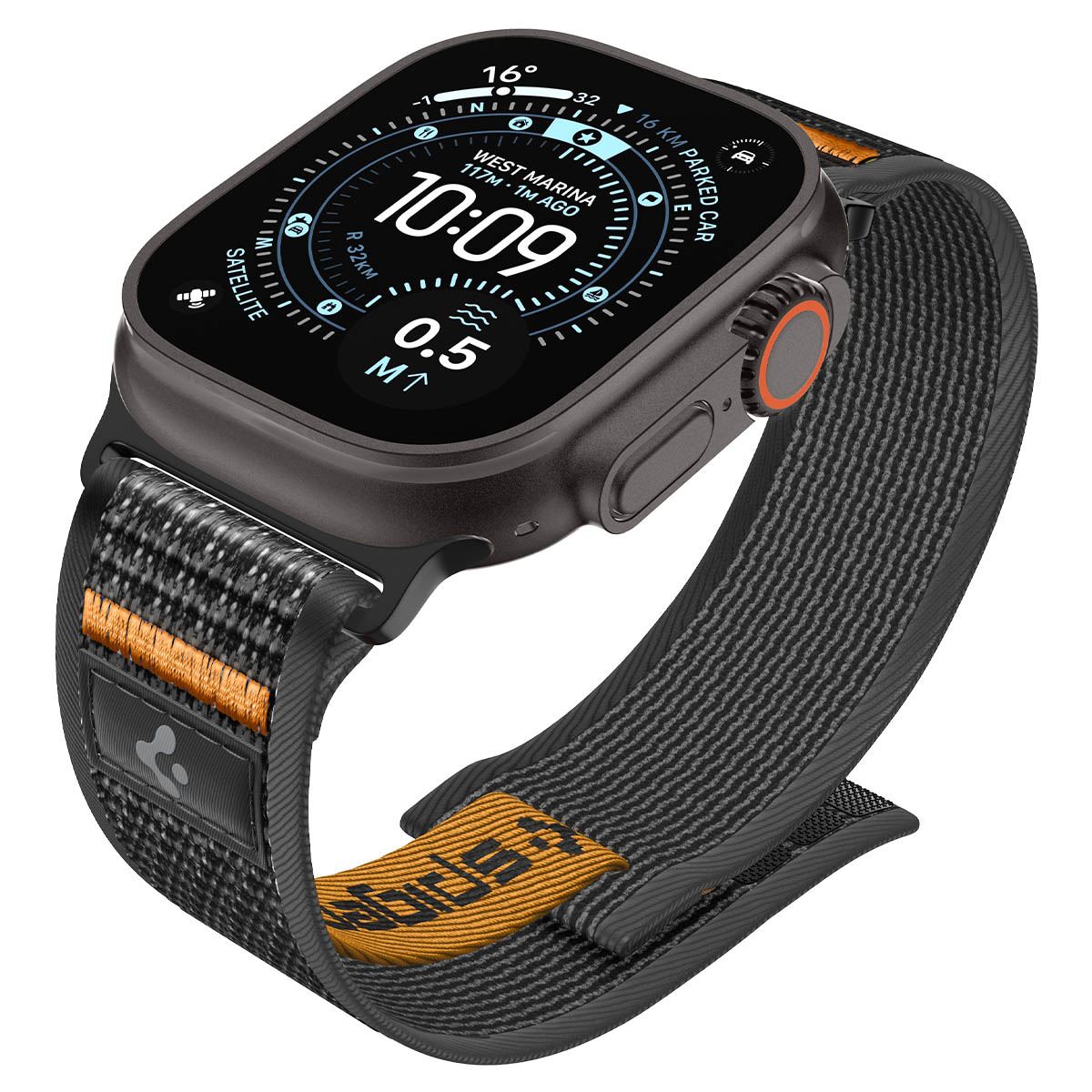 Spigen Athlex Air 2 Active Band, black orange - Apple Watch 49mm/46mm/45mm/44mm (11)