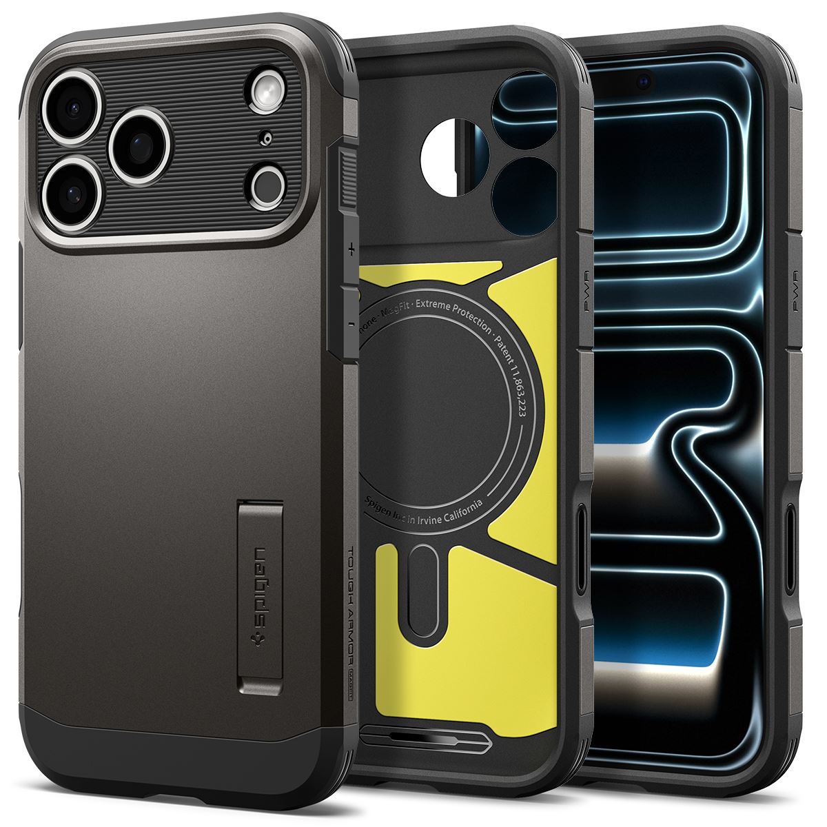 Spigen Tough Armor T MagSafe, gunmetal - iPhone 18 Pro Max/17 Pro Max (2)
