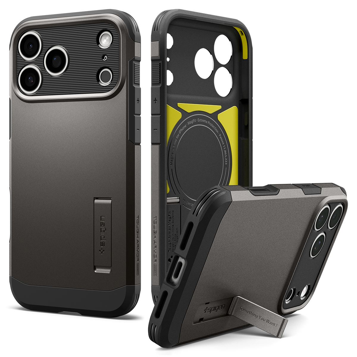 Spigen Tough Armor T MagSafe, gunmetal - iPhone 18 Pro Max/17 Pro Max (3)