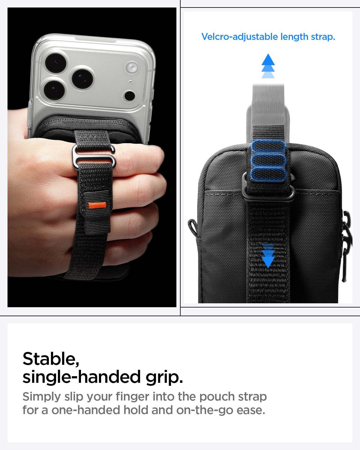 Spigen Portable Organizer Pouch TintapZip MagSafe, black (19)