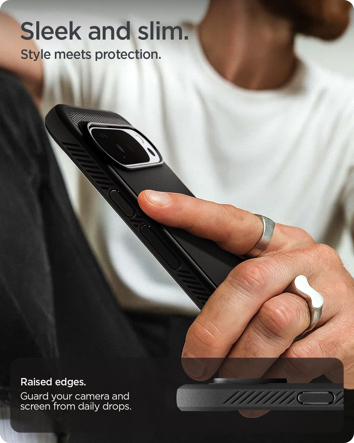 Spigen Rugged Armor MagSafe, matte black - Google Pixel 10 Pro XL (14)