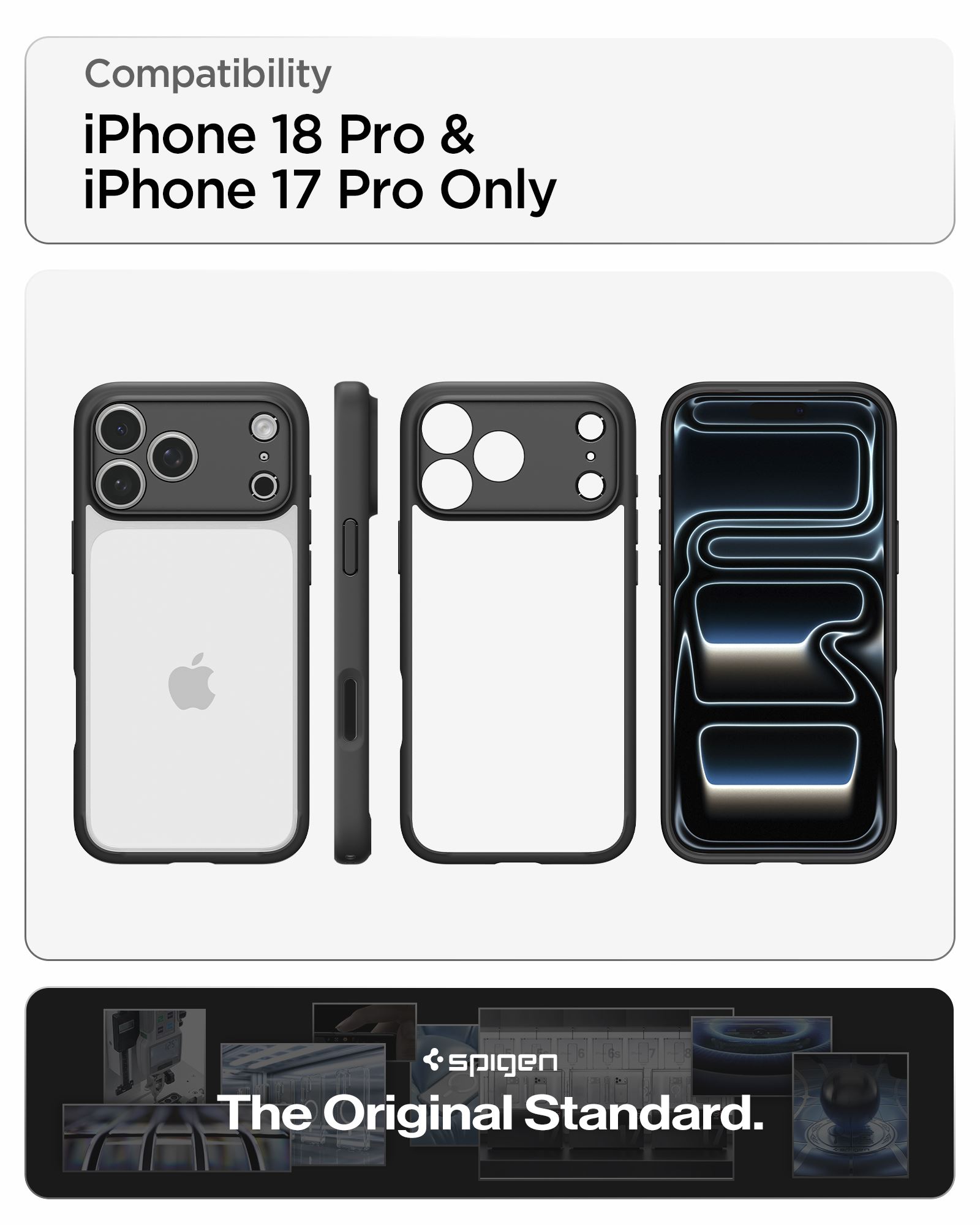 Spigen Ultra Hybrid, matte black - iPhone 18 Pro/17 Pro (17)