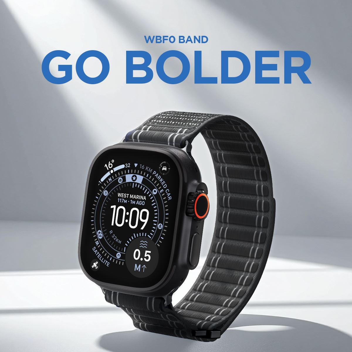 Spigen Fabric Band (hook-and-loop), black - Apple Watch 49mm/46mm/45mm/44mm (13)