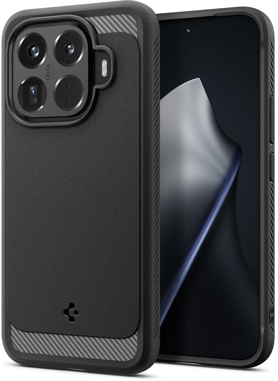 Spigen Rugged Armor, matte black - Xiaomi 15T Pro (1)