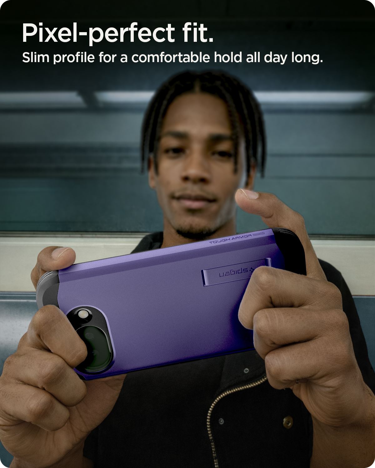 Spigen Tough Armor MagSafe, ash violet - Google Pixel 10a (16)