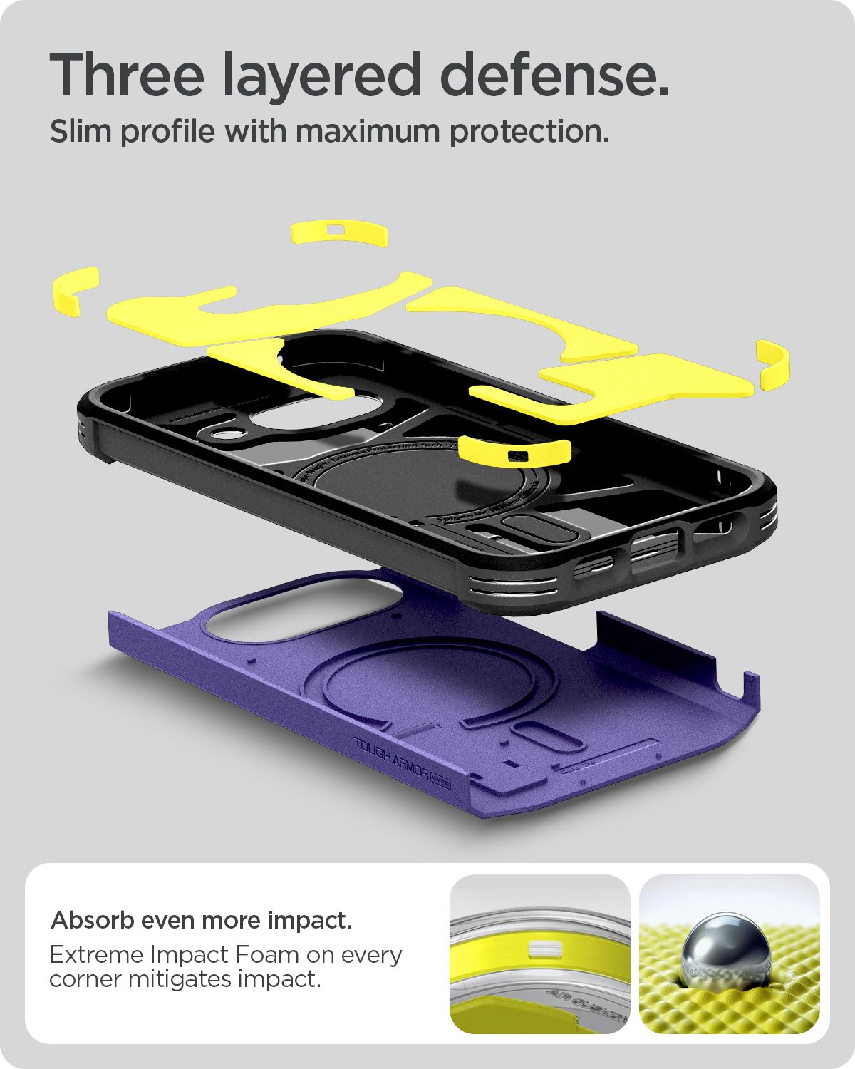 Spigen Tough Armor MagSafe, ash violet - Google Pixel 10a (17)