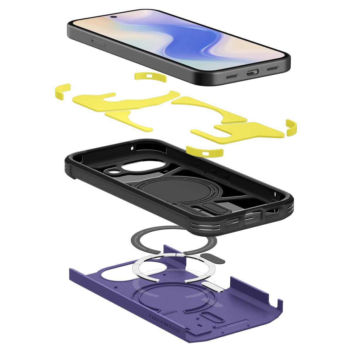 Spigen Tough Armor MagSafe, ash violet - Google Pixel 10a (7)