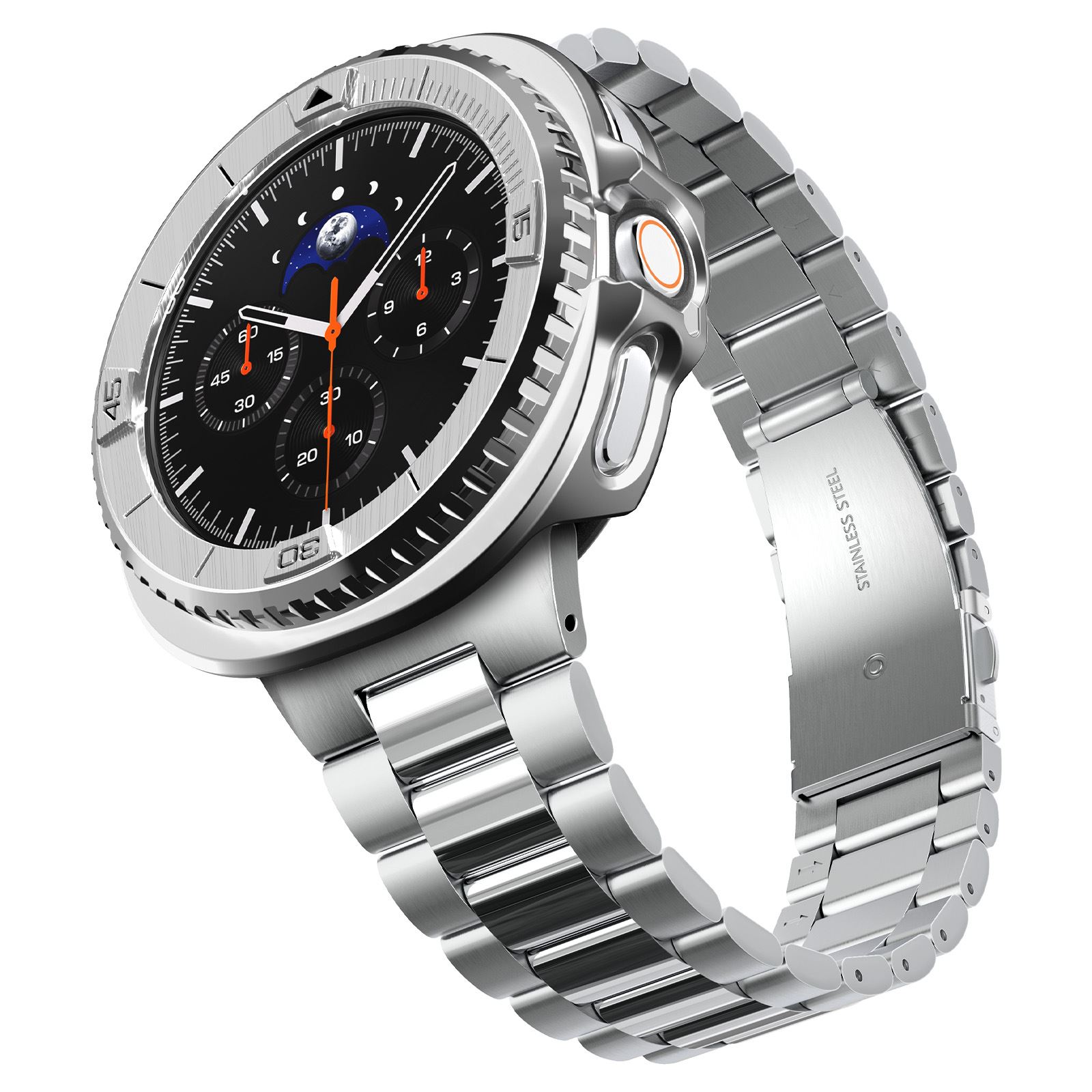 Spigen Bezel Tune Pro (Pilot), silver - Samsung Galaxy Watch 8 Classic 46mm (10)