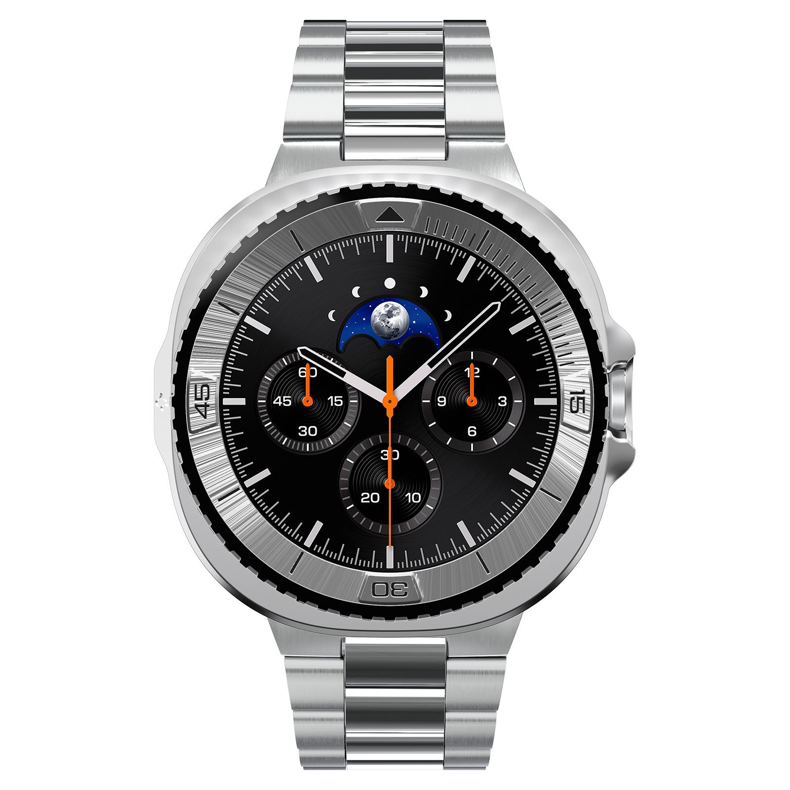 Spigen Bezel Tune Pro (Pilot), silver - Samsung Galaxy Watch 8 Classic 46mm (5)