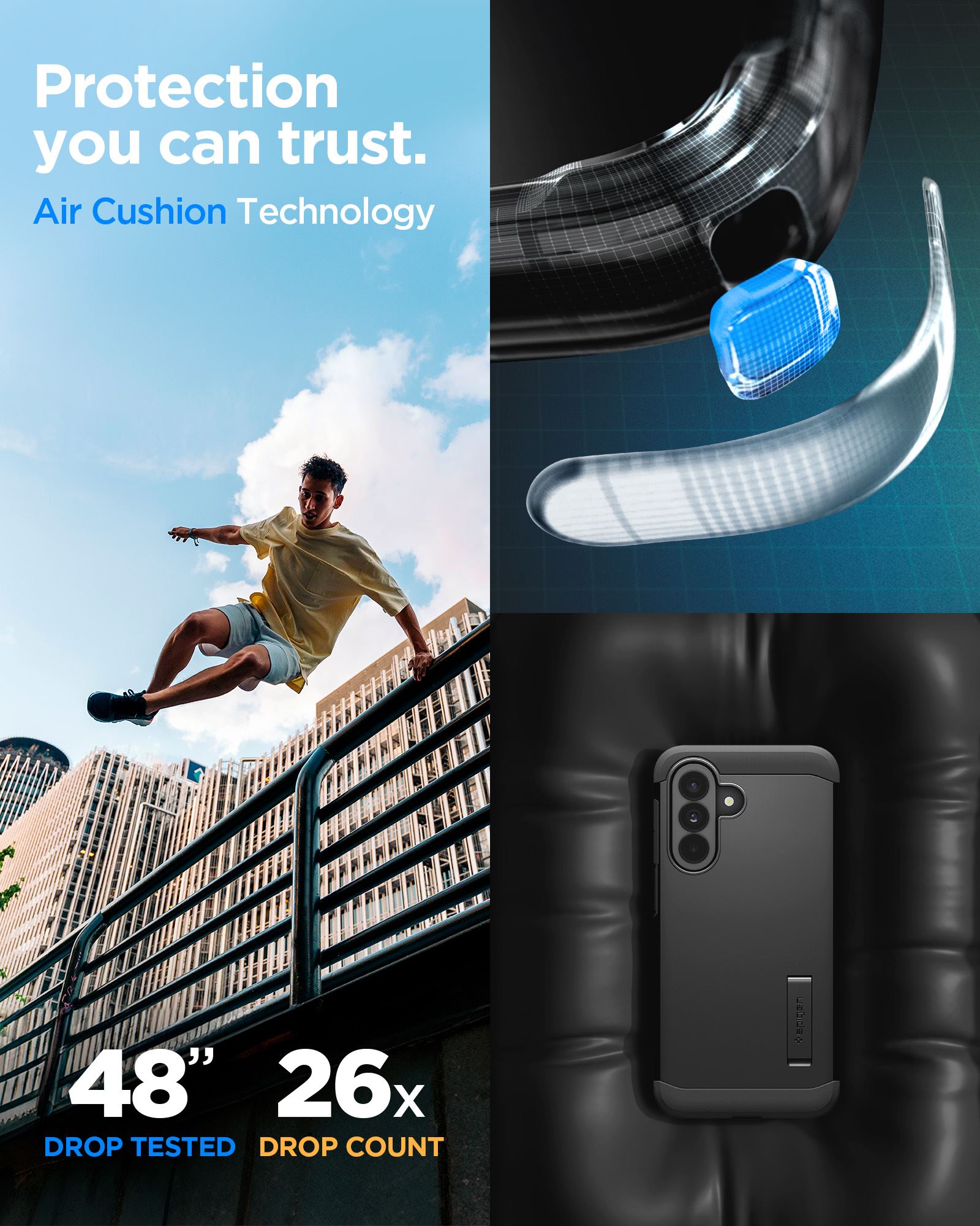 Spigen Tough Armor, black - Samsung Galaxy A37 5G (11)