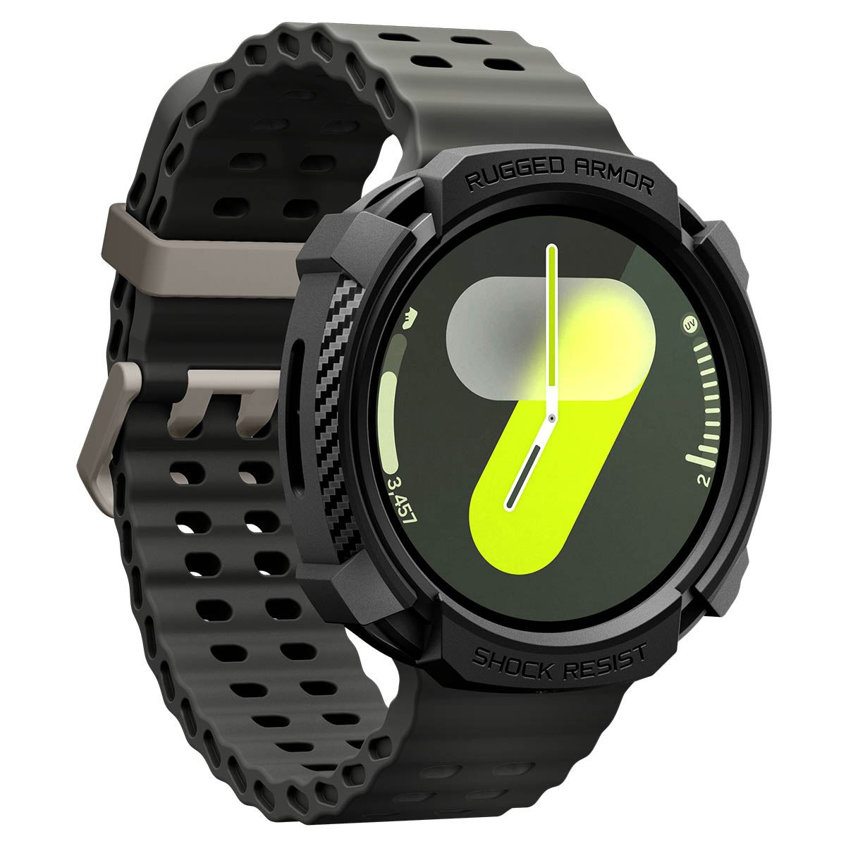 Spigen Rugged Armor, matte black - Samsung Galaxy Watch 8 (44mm) (11)