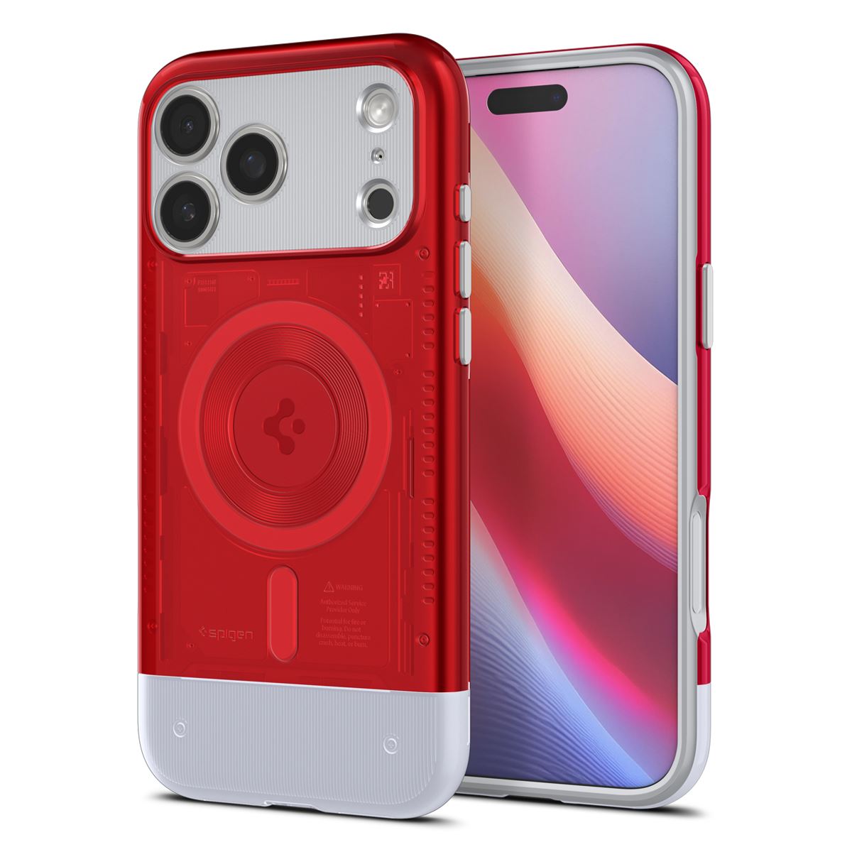 Spigen Classic C1 MagSafe, ruby - iPhone 17 Pro Max