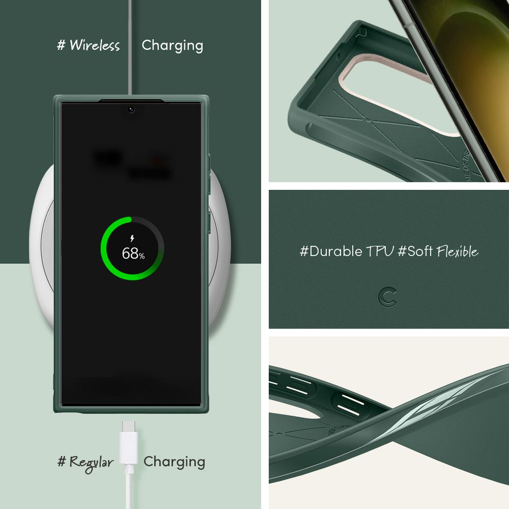 Spigen Cyrill UltraColor, kale - Samsung Galaxy S23 Ultra (7)