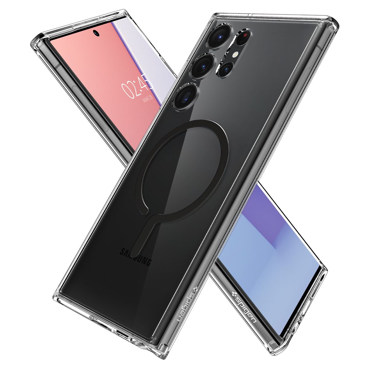 Spigen Ultra Hybrid OneTap MagSafe Ring, black - Samsung Galaxy S23 Ultra (7)