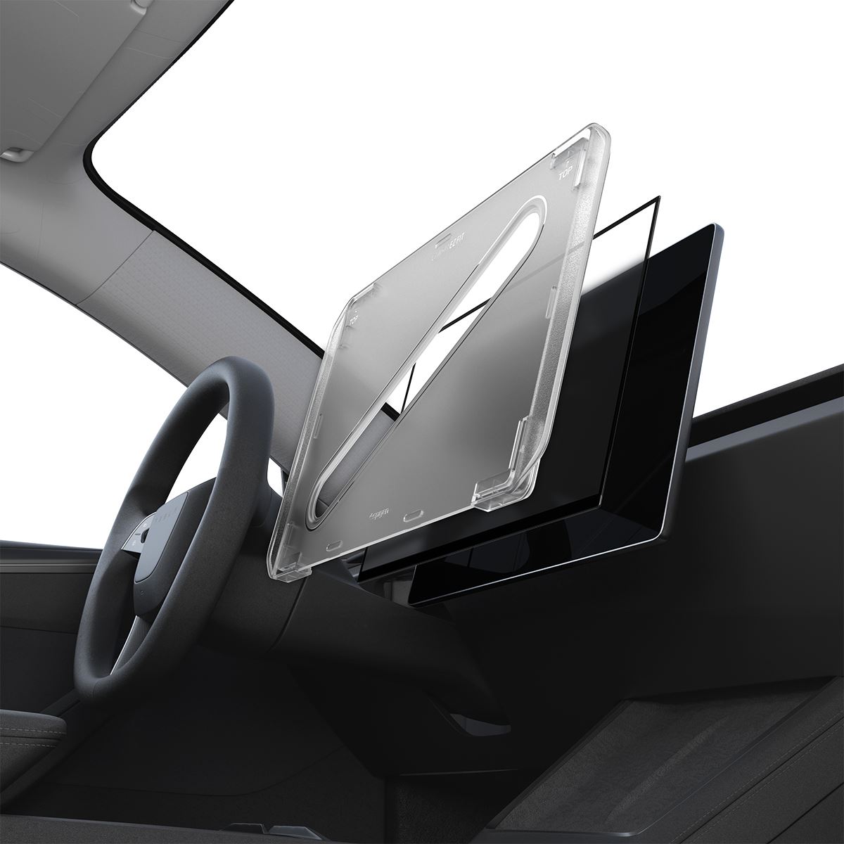 Spigen Tesla EZ Fit Anti Glare Matte FC, black - Tesla Model Y L 2026 (10)