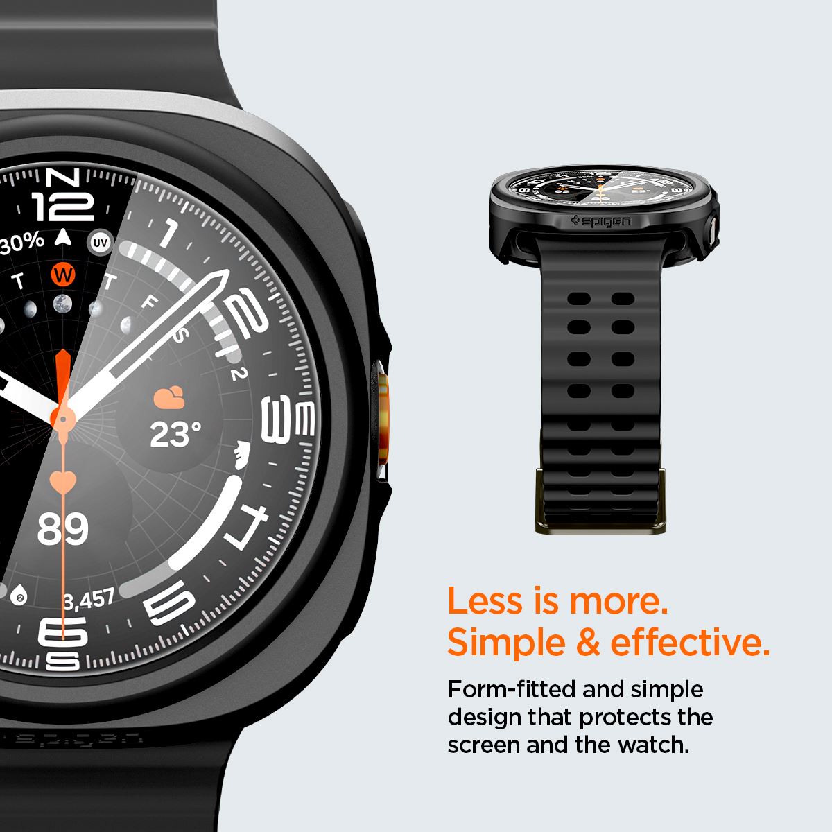 Spigen Thin Fit 360, black - Samsung Galaxy Watch Ultra 2 47mm (15)