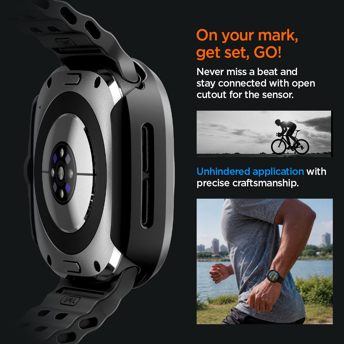 Spigen Thin Fit 360, black - Samsung Galaxy Watch Ultra 2 47mm (17)