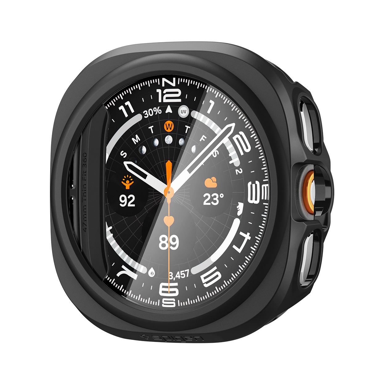 Spigen Thin Fit 360, black - Samsung Galaxy Watch Ultra 2 47mm (2)
