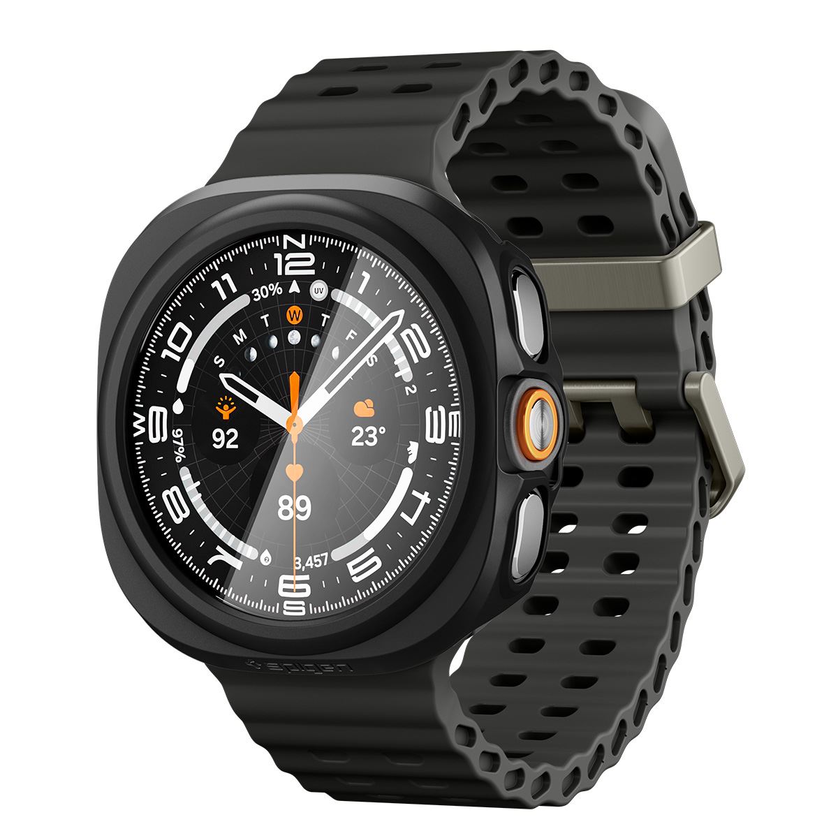 Spigen Thin Fit 360, black - Samsung Galaxy Watch Ultra 2 47mm (3)