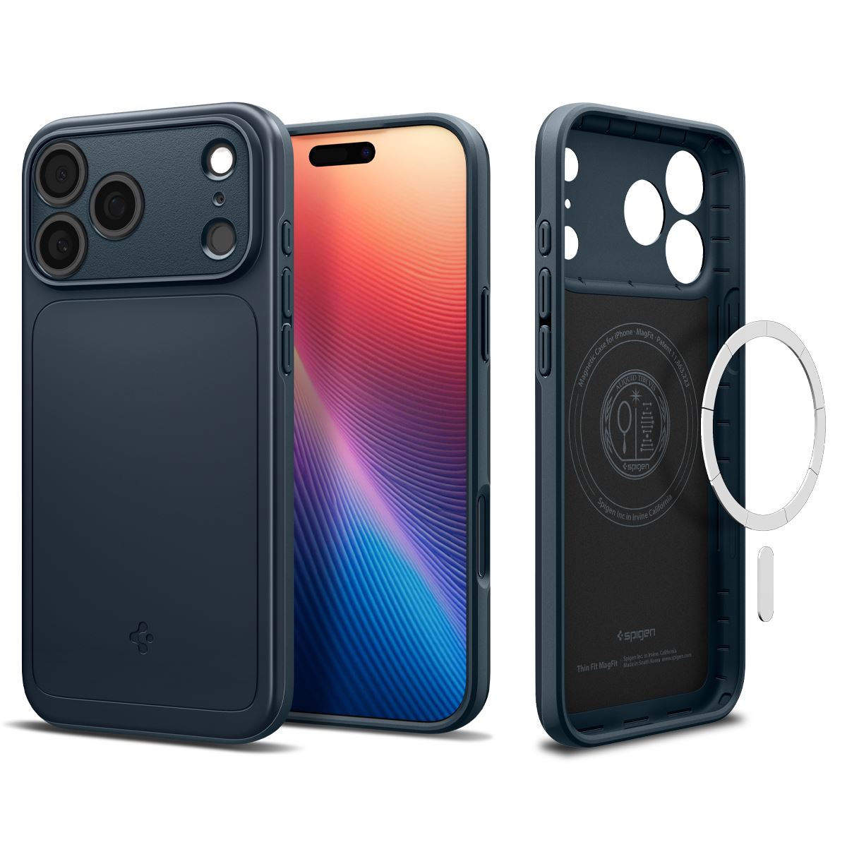 Spigen Thin Fit MagSafe, metal slate - iPhone 17 Pro Max
