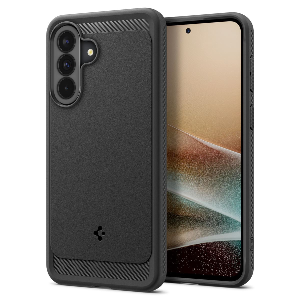 Spigen Rugged Armor, matte black - Samsung Galaxy A37 5G (1)