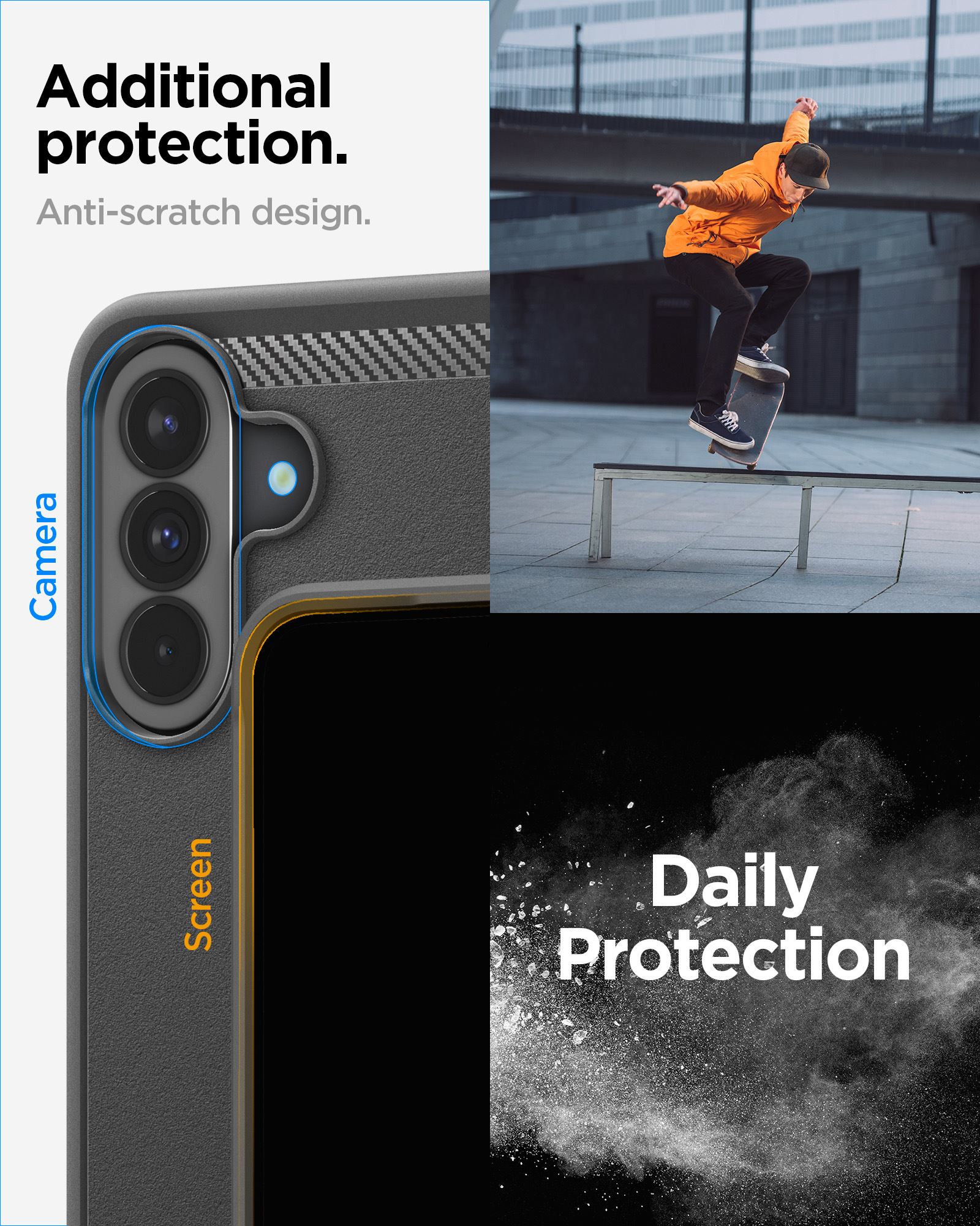 Spigen Rugged Armor, matte black - Samsung Galaxy A37 5G (18)
