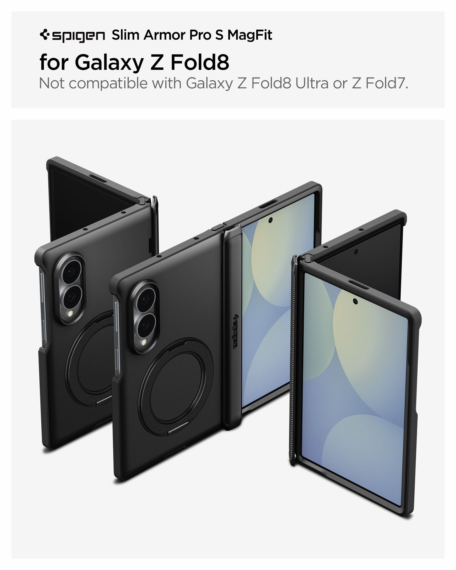 Spigen Slim Armor Pro S MagSafe, black - Samsung Galaxy Z Fold8 (16)