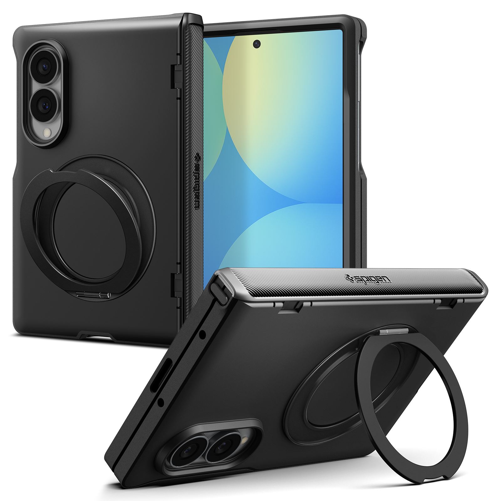 Spigen Slim Armor Pro S MagSafe, black - Samsung Galaxy Z Fold8 (3)