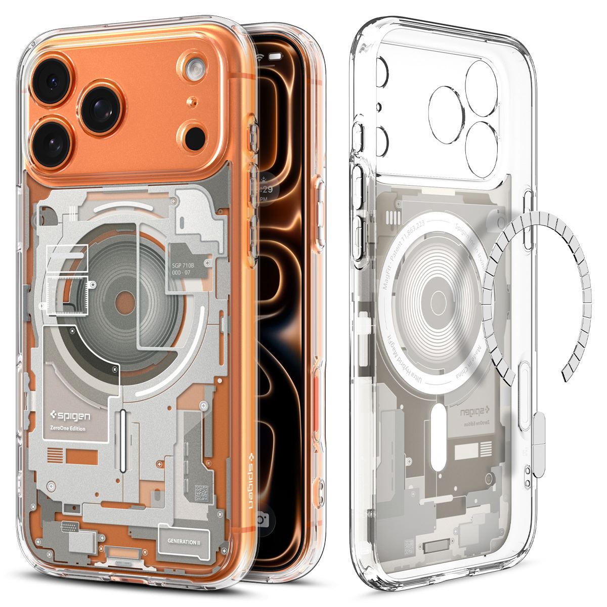Spigen Ultra Hybrid MagSafe, zero one natural titanium - iPhone 18 Pro/17 Pro (2)